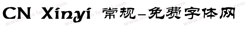 CN Xinyi 常规字体转换